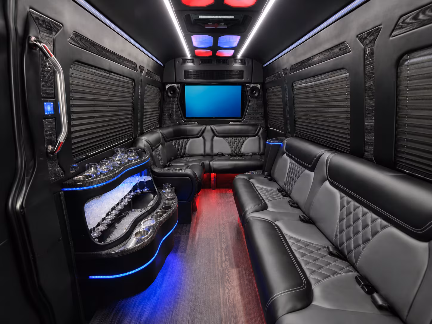 memphis sprinter limousine inside