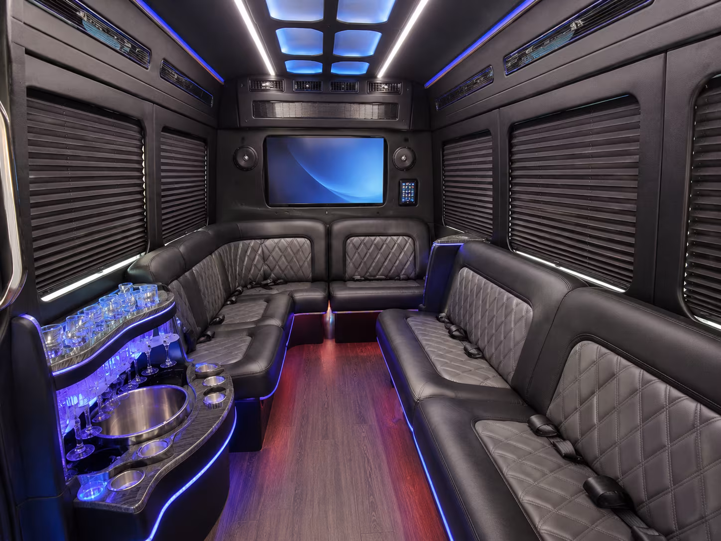 memphis sprinter limousine interior